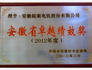 安徽省卓越績效獎